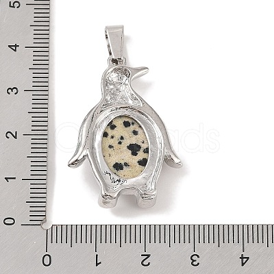 Natural Dalmatian Jasper Pendants G-A224-02P-02-1