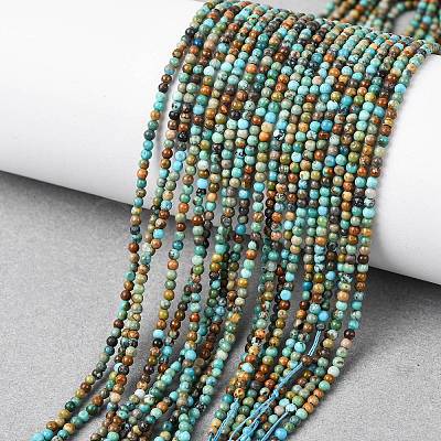 Natural Turquoise Beads Strands X-G-K366-G01-2mm-1