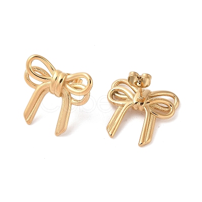 304 Stainless Steel Stud Earrings EJEW-S227-30G-03-1