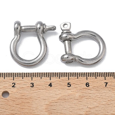 304 Stainless Steel Ring Clip Buckles for Bag Chain Strap STAS-C165-02B-P-1