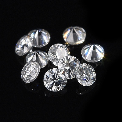 White D Color Round Cut Loose Moissanite Stones RGLA-WH0016-01L-1