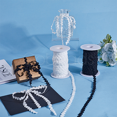 25M Nylon S Shaped Lace Ribbon OCOR-GF0003-60B-1