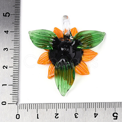Handmade Lampwork Pendants LAMP-N034-06C-1