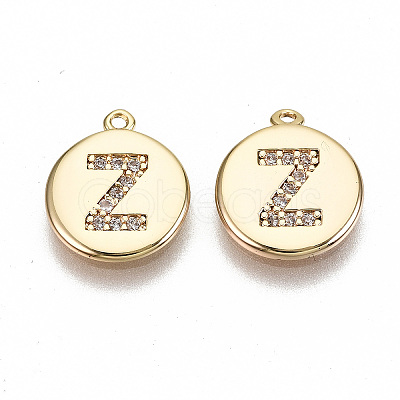 Brass Micro Pave Clear Cubic Zirconia Charms LS-KK-N231-233Z-NF-1