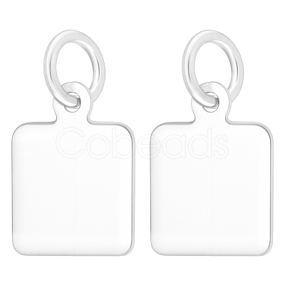 925 Sterling Silver Blank Charms STER-BC0003-80A-1