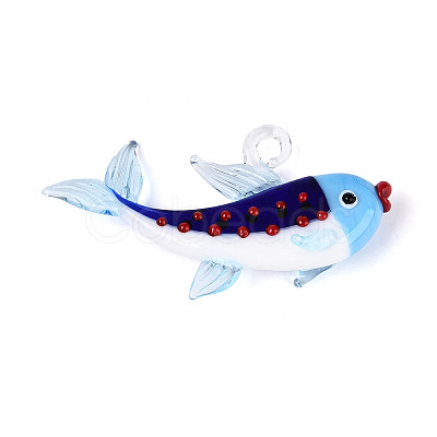 Handmade Lampwork Big Pendants LAMP-T025-04A-1