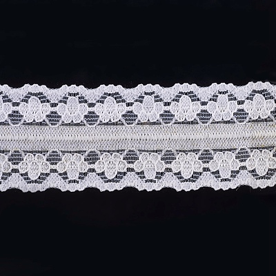 Lace Trim Nylon Ribbon for Jewelry Making ORIB-F003-020-1