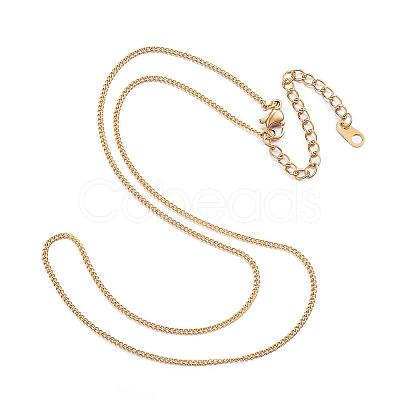 Ion Plating(IP) 304 Stainless Steel Necklaces NJEW-E080-11G-1