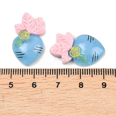 Translucent Resin Cabochons RESI-XCP0002-68A-1