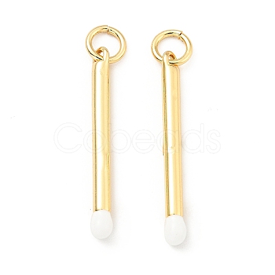 Brass Enamel Pendants KK-G416-36G-01-1