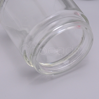 Round Glass Storage Containers GLAA-WH0025-37-1
