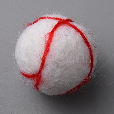 Wool Felt Craft Bloodshot Eyeballs FIND-WH0155-007B-1
