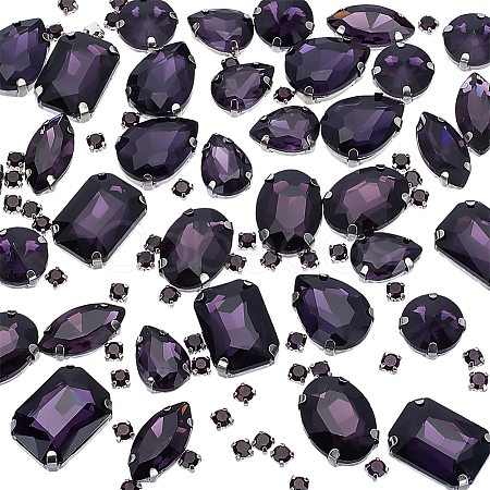 156Pcs 7 Styles Sew on Rhinestone DIY-SP0007-30B-1