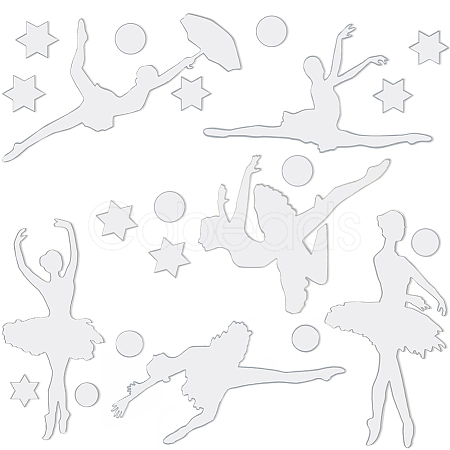 Mirror Acrylic Self Adhesive Wall Decorative AJEW-WH0518-24B-1
