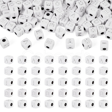 150Pcs 5 Styles Opaque Acrylic Beads SACR-TA0001-73-1