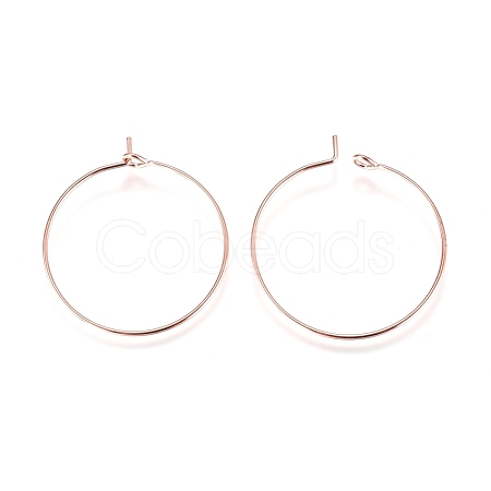 Brass Wine Glass Charm Rings Hoop Earrings X-EC067-2RG-1