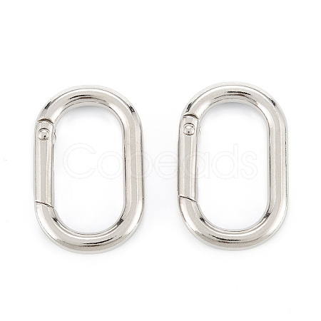 Zinc Alloy Spring Gate Rings X-PALLOY-L233-07B-P-1