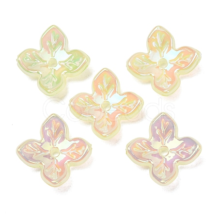 Plating Opaque Acrylic Beads AC-CBA99FE-02F-1
