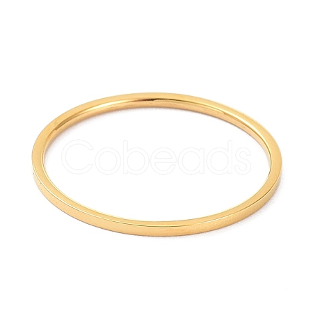 1mm Polished Plain Dome Finger Ring for Girl Women RJEW-C012-02E-G-1