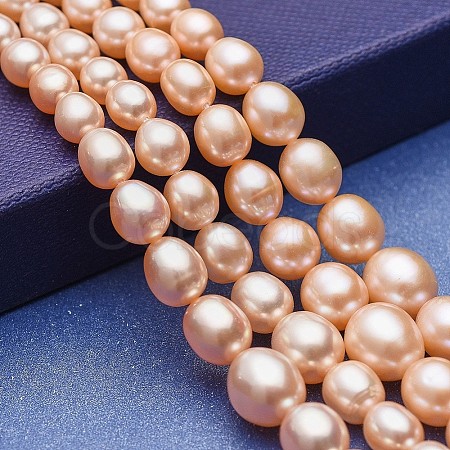 Natural Cultured Freshwater Pearl Graduated Beads Strands PEAR-P060-05B-01-1