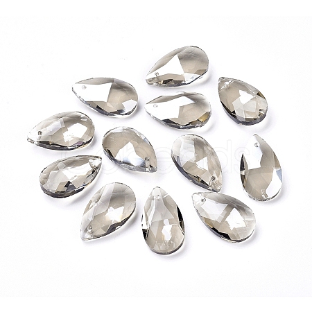 Faceted Glass Pendants X-GLAA-F069-L-A24-1