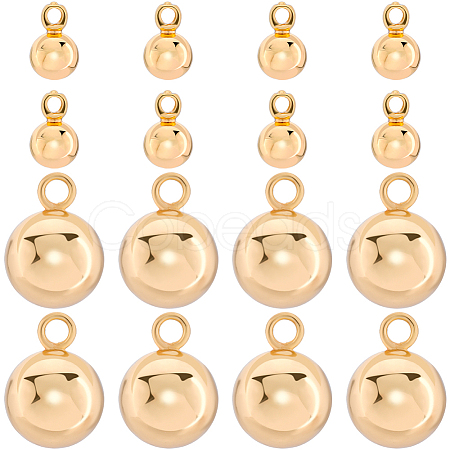 40Pcs 2 Styles Brass Charms KK-BBC0015-23-1