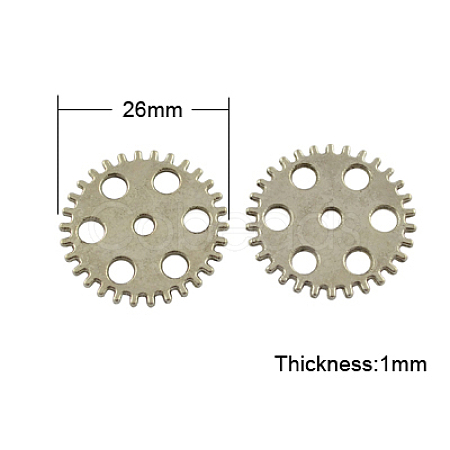 Tibetan Style Alloy Steampunk Pendants TIBEB-5033-AS-FF-1