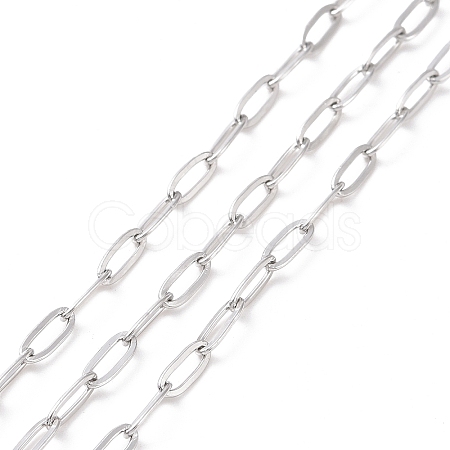 Tarnish Resistant 304 Stainless Steel Cable Chains CHS-C002-03P-06-1