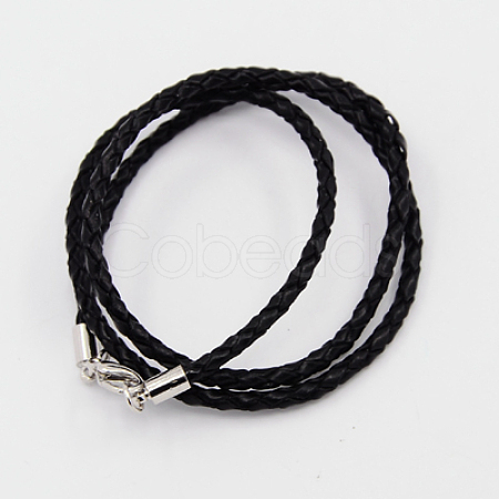 Braided Leather Cords LS-NCOR-D002-533mm-17-1