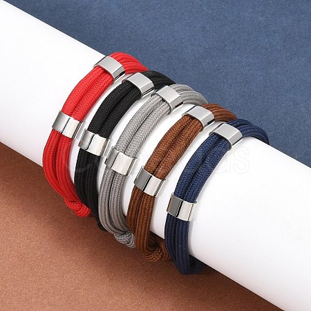 Nylon Cord Bolo Bracelets BJEW-Z081-10P-1