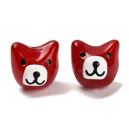 Baking Paint Glass Beads LAMP-I028-02E-1