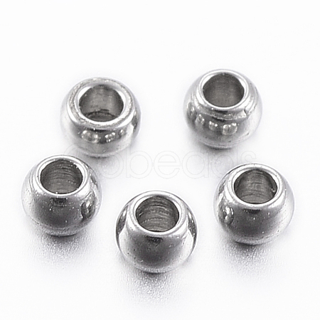 Tarnish Resistant 304 Stainless Steel Beads STAS-H394-08P-1