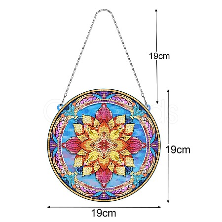 DIY Diamond Painting Hanging Pendants Decoration Kits PW-WG8D040-06-1
