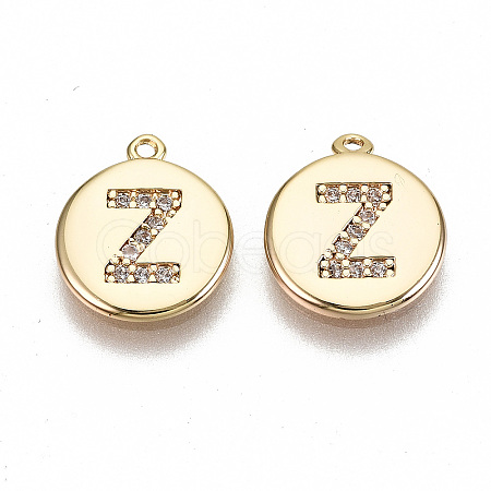 Brass Micro Pave Clear Cubic Zirconia Charms LS-KK-N231-233Z-NF-1