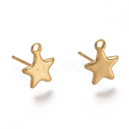 304 Stainless Steel Stud Earring Findings STAS-H130-19G-1