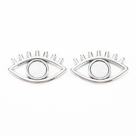 Tibetan Style Alloy Tray Settings TIBEP-N010-006AS-RS-1