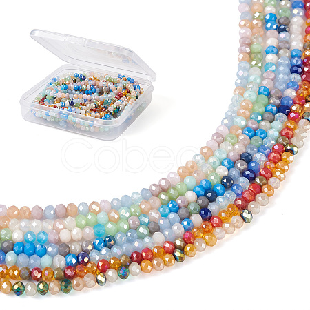 7 Strand 7 Colors Glass Beads Strands GLAA-YS0001-06-1