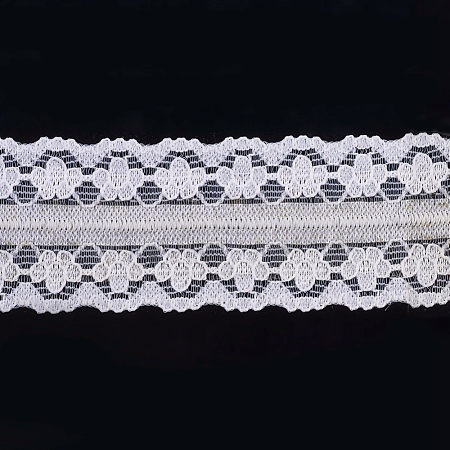 Lace Trim Nylon Ribbon for Jewelry Making ORIB-F003-020-1