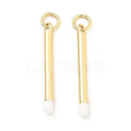 Brass Enamel Pendants KK-G416-36G-01-1