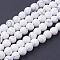 Synthetic Howlite Beads Strands, Round, 6mm, Hole: 1mm, about 63pcs/strand, 15.7 inch