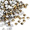 Glass Flat Back Rhinestone, Grade A, Back Plated, Faceted, Half Round, Aurum, SS10, 2.7~2.8mm, 1440pcs/bag