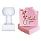 Clear Acrylic Soap Stamps with Big Handles, DIY Soap Molds Supplies, Vase, 64x50x50mm, Pattern: 35x35mm