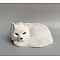 Faux Fur Simulation Fox Ornaments, Pretending Prop Decorations, White, 80x190mm