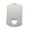 Non-Tarnish 304 Stainless Steel Pendants, Rectangle with Hollow Heart, Stainless Steel Color, 40x25x1.5mm, Hole: 2.4mm