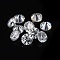 White D Color Round Cut Loose Moissanite Stones, Clear, 1.8mm, about 40pcs/bag, 1carat/bag