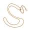 Ion Plating(IP) 304 Stainless Steel Necklaces, Curb Chain Necklaces, Golden, 16.14 inch(41cm)