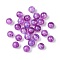 25Pcs Round Imitation Cat Eye Resin Beads, with Glitter Powder, Purple, 8mm, Hole: 1.6~1.8mm