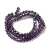 Transparent Electroplate Glass Beads Strands EGLA-S056-4mm-18-2