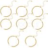 8Pcs Half Finished Brass Round Beaded Bracelets AJEW-NB0003-64-1