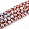 Baking Paint Glass Beads Strands DGLA-N003-10mm-A03-1